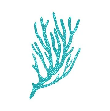 Finger leather coral with sharp edge isolated icon イラスト素材