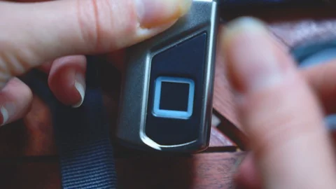 FINGER LOCK BAG 4 Stock Footage 126877951