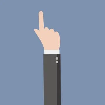 By Finger Man Stock Illustration