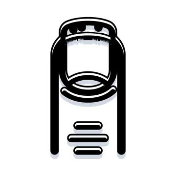 Finger nail clipper icon vector illustration art イラスト素材