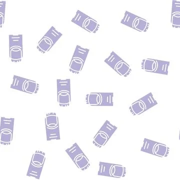 Finger nail glyph seamless pattern Illustrazione stock