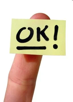 Finger notecard Stock Illustration