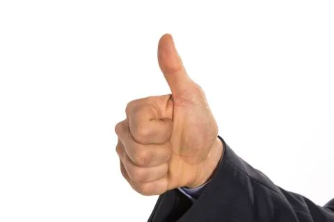 Finger for one, digit number Stock Photos