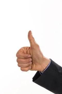 Finger for one, digit number Stock Photos