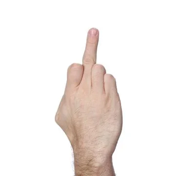 The finger 库存照片