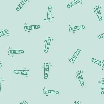 Finger piercing line seamless pattern Stock Illustration