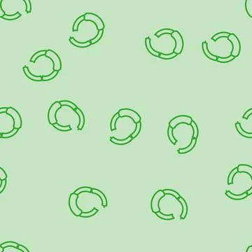 Finger piercing line vector seamless pattern Stock Illustration