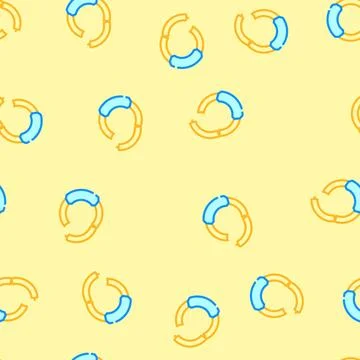 Finger piercing vector seamless pattern Stock Illustration