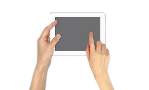 Finger point on touch screen email communication Stock-Illustration