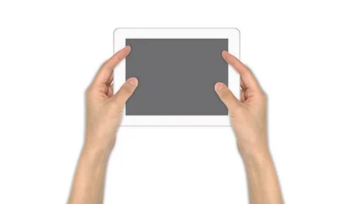 Finger point on touch screen email communication 스톡 일러스트