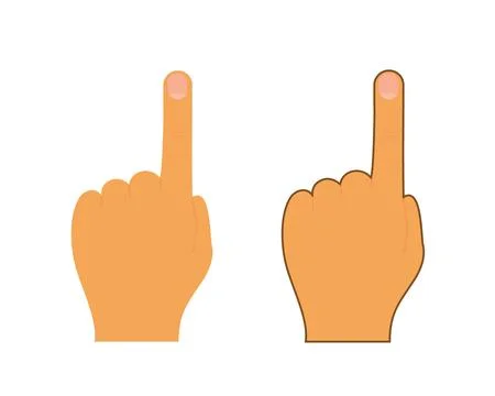 Finger Pointer Touch Vector Stock Illustration