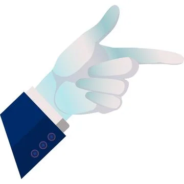 Finger pointer vector hand direction sign icon Illustrazione stock