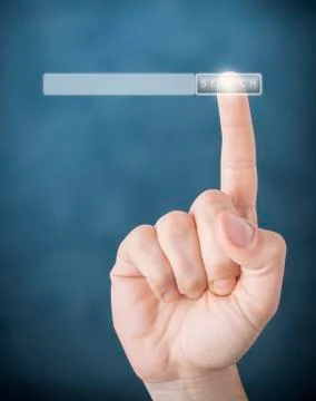 Finger pointing Stock Illustration
