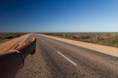 Finger pointing Stock Photos