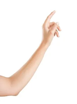 Finger pointing at something Stock Photos