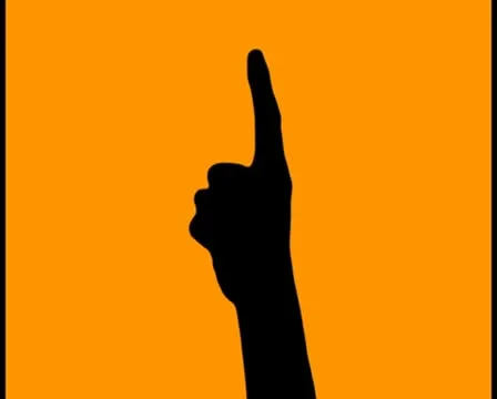 Finger pointing up V1 - PAL Stock Footage 10755365