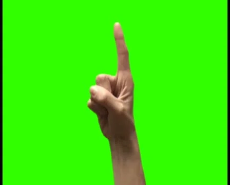Finger pointing up V1 - PAL Video stock 10755373