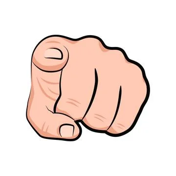 Finger pointing at you vector. We need you Stock Illustration