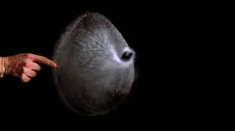 Finger popping a balloon Stock Footage 18091981