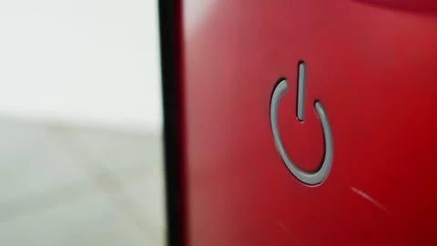 Finger press powder on computer Stock Footage 134548413