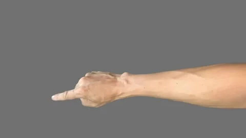 Finger presses the big red button Video stock 282480801