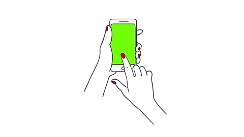Finger presses on smartphone screen 4K Stock Footage 222809990