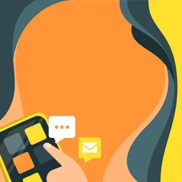 Finger Pressing Application Button Presenting Technological Advances Global 스톡 일러스트