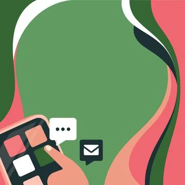 Finger Pressing Application Button Presenting Technological Advances Global Illustrazione stock