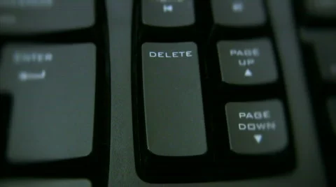 Finger pressing delete button 1 Video stock 581236