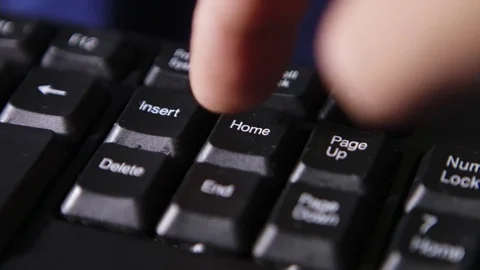 Finger pressing Home button Stock Footage 69860714