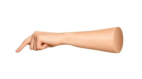 Finger pressing 库存照片