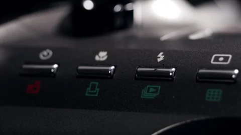 Finger Pressing Power Button On Digital Camera Stock Footage 320891277