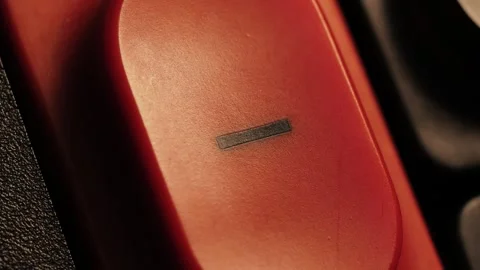 Finger Pressing Red Minus Button Close Up Stock-Footage 328334833
