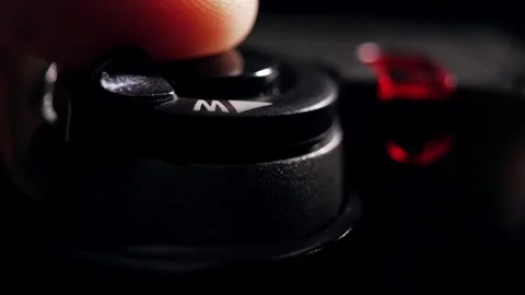 Finger Pressing Shutter Button On Digital Camera Stock Footage 320890806