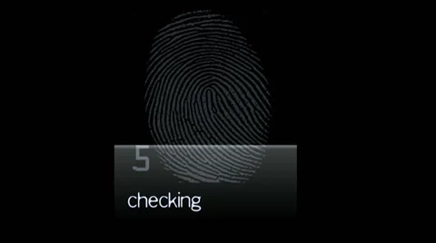 Finger print check Stock Footage 48029604