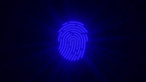 Finger Print with Flare Video Background Stock Footage 342472772
