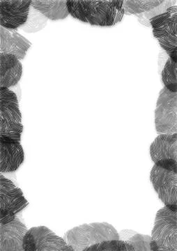 Finger Print Frame Stock Illustration