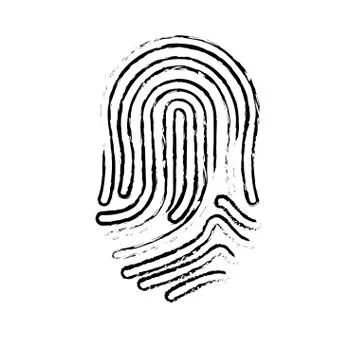 Finger print icon Ilustração Stock