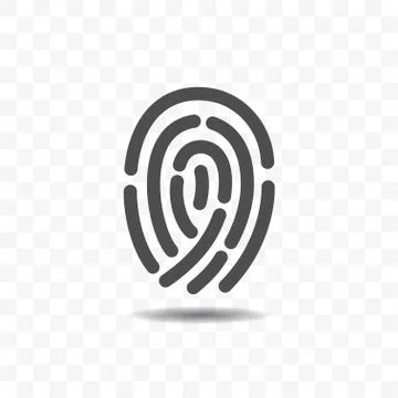 Finger print icon. Stock Illustration