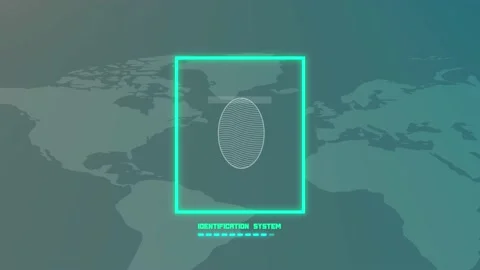 Finger print identity for user to get permission entering Stock Footage 167994124