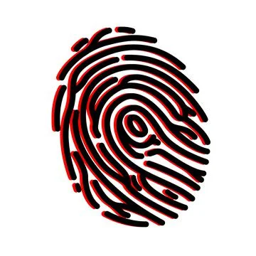 Finger Print Password Login Security 스톡 일러스트