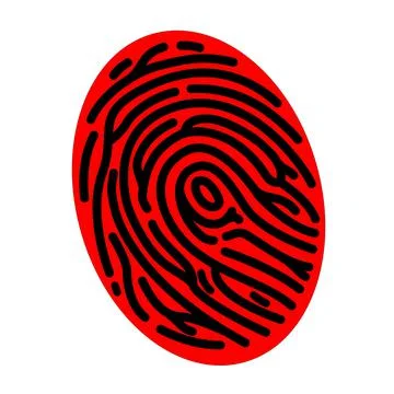Finger Print Password Login Security Stock Illustration