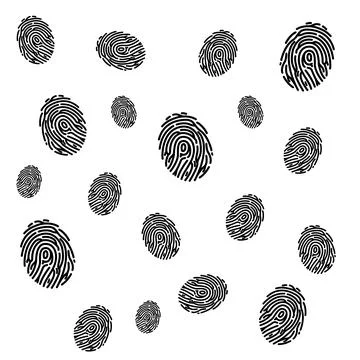 Finger Print Password Login Security Stock Illustration