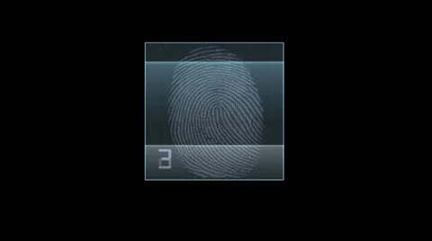 Finger Print scan Readout Stock Footage 27517702