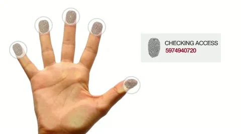 Finger Print Scanner Stock Footage 22338822