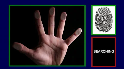 Finger Print Scanner Stock Footage 32404592
