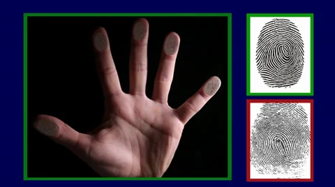 Finger Print Scanner Stock Footage 32405228