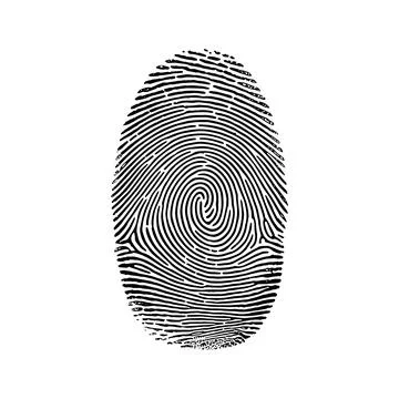 Finger print silhouettes vector Stock Illustration