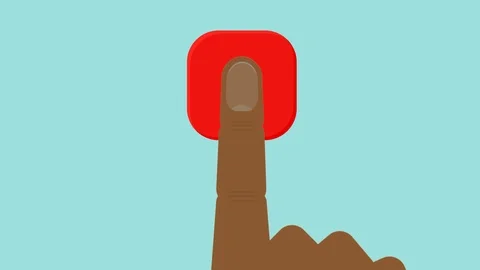 Finger Pushing Button Vídeo Stock 88015024