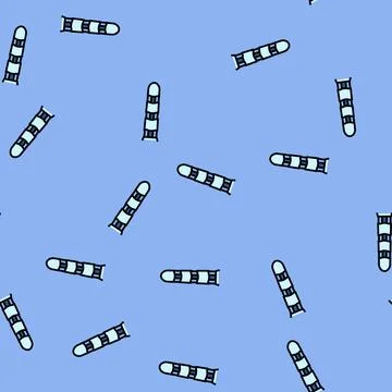 Finger robot hand gesture vector seamless pattern Stock Illustration